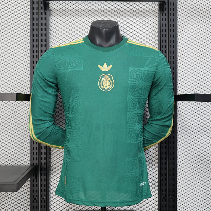 Version Player_Jugador- Camiseta mexicana verde de manga